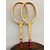 Pair of vintage Player wooden tennis rackets from the 60s Goodyear, 67x23cm
