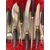 Sheffield silver roast knife set 1890 Harrison Fisher & c. horn handle, 5x30x45cm