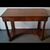 Walnut console with drawer