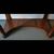 Walnut console with drawer