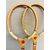 Pair of vintage Player wooden tennis rackets from the 60s Goodyear, 67x23cm