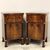 Antique Empire style walnut bedside tables - Italy, 19th century