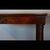 Walnut console with drawer