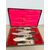 Sheffield silver roast knife set 1890 Harrison Fisher & c. horn handle, 5x30x45cm