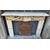 CHP390 - Camino in cemento, epoca '900, misure cm L 125 x P 30 x H 103