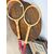 Pair of vintage Player wooden tennis rackets from the 60s Goodyear, 67x23cm