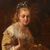 OLD PAINTINGS OF WOMAN SEWING, FEMALE PORTRAITS, OIL ON PANEL, 19TH CENTURY. (QR685)
