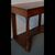 Walnut console with drawer