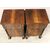 Antique Empire style walnut bedside tables - Italy, 19th century
