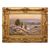 ANTIQUE PAINTINGS LANDSCAPES, CORREZE VALLEY AND VILLAGE, DIDIER POUGET, OIL ON CANVAS. (QP658)