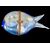 Fish-shaped glass box. Murano.