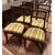 PANC167 - N. 4 chairs and an armchair in walnut, 18th/19th century, chairs cm W 47 x D 40 x H 86, armchair cm W 56 x D 47 x H 88