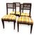 PANC167 - N. 4 chairs and an armchair in walnut, 18th/19th century, chairs cm W 47 x D 40 x H 86, armchair cm W 56 x D 47 x H 88