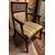 PANC167 - N. 4 chairs and an armchair in walnut, 18th/19th century, chairs cm W 47 x D 40 x H 86, armchair cm W 56 x D 47 x H 88