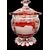 Crystal layered and cut glass - box. Bohemia