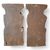 Pair of lacquered wooden pilaster sculptures