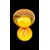 Blown glass hourglass. Murano.