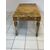 Tavolino intagliato laccato dorato Napoleone III con piano in marmo