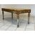 Tavolino intagliato laccato dorato Napoleone III con piano in marmo