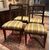PANC167 - N. 4 chairs and an armchair in walnut, 18th/19th century, chairs cm W 47 x D 40 x H 86, armchair cm W 56 x D 47 x H 88