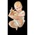 Bimbo in porcellana bisquit policroma.Manifattura Heuback.Germania.