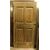 pti684 simple door in walnut with carved panels, size cm l 94 xh 197     