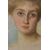 19th-century pastel portrait of a girl with a chignon - O/6049