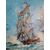 Norberto Martini, Battaglia in alto mare, olio su tela