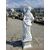 Statue quattro stagioni in marmo con basamento - Altezza con piedistallo 160