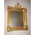 Stupenda specchiera francese dorata con putto di inizio 1800 foglia oro