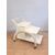CARRELLO BAR IN LEGNO LACCATO BIANCO CON APERTURA AUTOMATICA ANNI 70