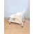 CARRELLO BAR IN LEGNO LACCATO BIANCO CON APERTURA AUTOMATICA ANNI 70