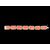 Bracciale in argento con sette cammei con scene neoclassiche.