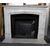 chm675 - fireplace in white Carrara marble, 19th century, cm l 141 xh 111 xp 40     