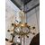 lamp174 - lampadario in bronzo dorato, epoca '800, misura cm l 120 x h 110