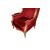 Grande Poltrona a Trono di inizio 1900 Stile Luigi XV in legno dorato Foglia Oro