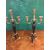 Coppia di candelabri in bronzo
