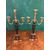 Coppia di candelabri in bronzo