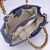 GUCCI Borsa Shopper in Pelle Col. Blu Bamboo M