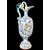 Vaso-versatoio in maiolica decorato a raffaellesche e busto di soldato.Urbino.
