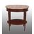 Antique Napoleon III French side table in mahogany with marble top.     