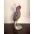 Submerged glass parrot with inclusion of silver leaf.AVe.M Murano manufacture.     