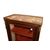 Vetrina ad 1 porta stile Transizione in legno di mogano con applicazioni in bronzo