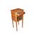Mobiletto comodino francese stile Luigi XVI del 1800 in legno di noce con serrandina