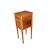 Mobiletto comodino francese stile Luigi XVI del 1800 in legno di noce con serrandina
