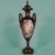 French vase in the style of Sèvres, gilt bronze mount. Paintings signed Poitevin. Late 19th century
