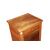 Mobiletto comodino francese stile Luigi XVI del 1800 in legno di noce con serrandina