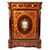 Credenza in legno in palissandro, intarsi in varie essenze, placche in porcellana e finiture in bronzo dorato, Francia, fine XIX secolo