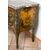 Cassettone antico Napoleone III Francese in legno laccato e dipinto con piano in marmo rosso Francia. Periodo XIX secolo.