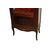 Vetrina ad 1 porta stile Transizione in legno di mogano con applicazioni in bronzo